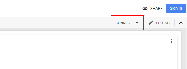 Google Colab login screenshot